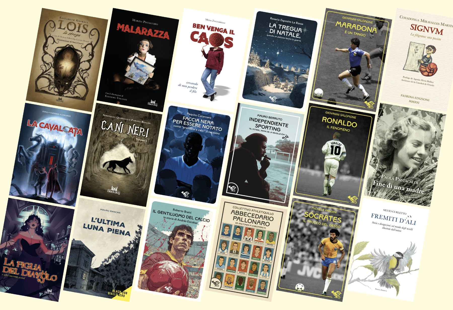 Selezione di copertine di libri impaginati o progettati da Studio Dalì